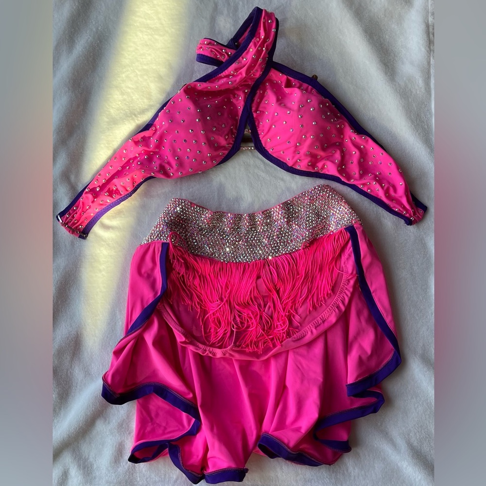 Beautiful, custom dance costume of suitable for WBFF theme wear!